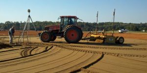 laser grading tractor