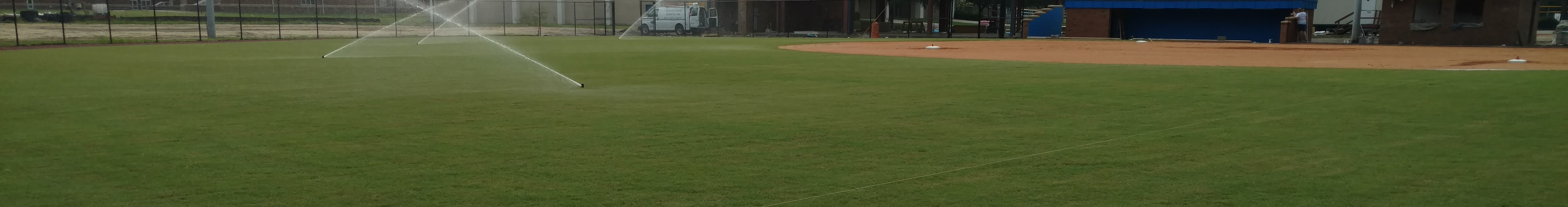 athletic field grass sprinklers