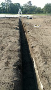 Drain Tile Trenches New Construction