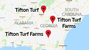 Tifton Truf Farm locations